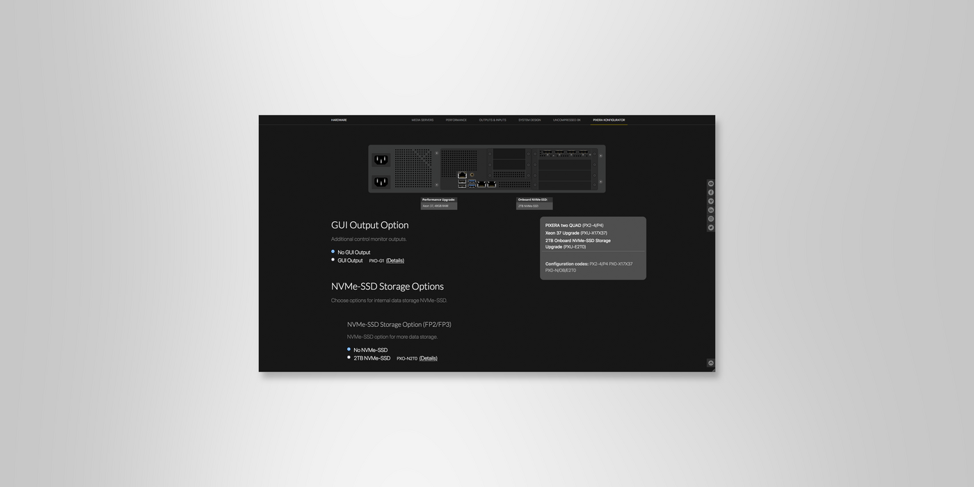 AV Stumpfl PIXERA Konfigurator AV Stumpfl PIXERA Konfigurator